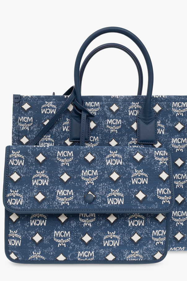 blue mcm bags